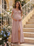 A-Line/Princess Sweetheart Ankle-Length Maternity Bridesmaid Dresses With Ruffles &Split Side