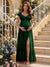 A-Line/Princess Sweetheart Ankle-Length Maternity Bridesmaid Dresses With Ruffles &Split Side