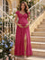 A-Line/Princess Sweetheart Ankle-Length Maternity Bridesmaid Dresses With Ruffles &Split Side