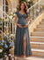 A-Line/Princess Sweetheart Ankle-Length Maternity Bridesmaid Dresses With Ruffles &Split Side
