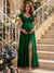 A-Line/Princess Sweetheart Ankle-Length Maternity Bridesmaid Dresses With Ruffles &Split Side