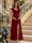 A-Line/Princess Sweetheart Ankle-Length Maternity Bridesmaid Dresses With Ruffles &Split Side