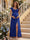 A-Line/Princess Sweetheart Ankle-Length Maternity Bridesmaid Dresses With Ruffles &Split Side