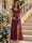 A-Line/Princess Sweetheart Ankle-Length Maternity Bridesmaid Dresses With Ruffles &Split Side