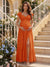 A-Line/Princess Sweetheart Ankle-Length Maternity Bridesmaid Dresses With Ruffles &Split Side
