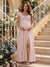 A-Line/Princess Sweetheart Ankle-Length Maternity Bridesmaid Dresses With Ruffles &Split Side