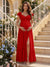 A-Line/Princess Sweetheart Ankle-Length Maternity Bridesmaid Dresses With Ruffles &Split Side