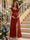 A-Line/Princess Sweetheart Ankle-Length Maternity Bridesmaid Dresses With Ruffles &Split Side