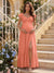 A-Line/Princess Sweetheart Ankle-Length Maternity Bridesmaid Dresses With Ruffles &Split Side