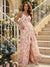 A-Line/Princess V-Neck Spaghetti Straps Floor-Length Maternity Bridesmaid Dresses With Pleats
