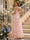 A-Line/Princess V-Neck Spaghetti Straps Floor-Length Maternity Bridesmaid Dresses With Pleats