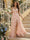 A-Line/Princess V-Neck Spaghetti Straps Floor-Length Maternity Bridesmaid Dresses With Pleats