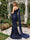Sheath/Column One-Shoulder Sleeveless Floor-Length Maternity Wedding Guest Dresses with Sequins