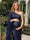 Sheath/Column One-Shoulder Sleeveless Floor-Length Maternity Wedding Guest Dresses with Sequins