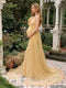 Sheath/Column One-Shoulder Short Sleeves Floor-Length Maternity Wedding Guest Dresses with Ruffles