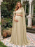 A-Line/Princess One-Shoulder Floor-Length Maternity Wedding Guest Dresses with Pleated & 3D Floral