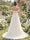 A-Line/Princess  Off the Shoulder Sleeveless Court Train Maternity Wedding Dresses With Applique & Lace