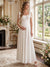 A-Line/Princess Square Neck Sleeveless Ankle-Length Maternity Wedding Dresses With Bowknot