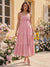 A-Line/Princess Square Neck Sleeveless Ankle-Length Maternity Bridesmaid Dresses With Ruffles