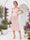 Trumpet/Mermaid Sleeveless Off the Shoulder Tea-Length Maternity Wedding Guest Dresses With 3D Floral