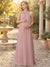 A-Line/Princess Halter Sleeveless Floor-Length Maternity Bridesmaid Dresses with Scarf & Pleats