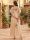 A-Line/Princess V Neck Short Sleeves Ankle-Length Wedding Guest Dresses with Lace