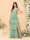 A-Line/Princess Scoop Sleeveless Floor-Length Bridesmaid Dresses With Ruffles & Side Slit