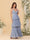 A-Line/Princess Spaghetti Straps Sleeveless Floor-Length Tiered Bridesmaid Dresses With  Pleats