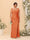 Sheath/Column Square Neck Sleeveless Floor-Length Ruched  Plus Size Bridesmaid Dresses With Side Slit