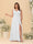 A-Line/Princess V-Neck Sleeveless Ruched Chiffon Plus Size Bridesmaid Dresses With Side Slit & Ruffles