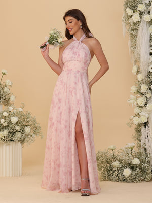 A-Line/Princess Convertible Infinity Bridesmaid Dresses with Pleats