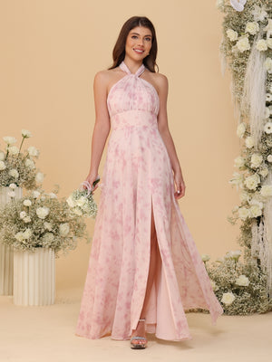 A-Line/Princess Convertible Infinity Bridesmaid Dresses with Pleats