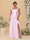 A-Line/Princess Off-the-Shoulder Plus Size Bridesmaid Dresses With Side Slit & Pleats