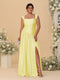A-Line/Princess Off-the-Shoulder Plus Size Bridesmaid Dresses With Side Slit & Pleats