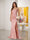 Sheath/Column Spaghetti Straps Sleeveless Ruched Long Bridesmaid Dresses With Side Slit