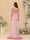 Sheath/Column Spaghetti Straps Sleeveless Ruched Long Bridesmaid Dresses With Side Slit