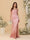 Sheath/Column Spaghetti Straps Sleeveless Ruched Long Bridesmaid Dresses With Side Slit