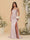 Sheath/Column Spaghetti Straps Sleeveless Ruched Long Bridesmaid Dresses With Side Slit
