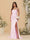 Sheath/Column Spaghetti Straps Sleeveless Ruched Long Bridesmaid Dresses With Side Slit