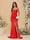 Sheath/Column Spaghetti Straps Sleeveless Ruched Long Bridesmaid Dresses With Side Slit