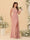Sheath/Column Off-the-Shoulder Spaghetti Straps Long Ruched Bridesmaid Dresses With Side Slit
