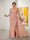 Sheath/Column Off-the-Shoulder Spaghetti Straps Plus Size  Bridesmaid Dresses With Side Slit