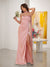 Sheath/Column Spaghetti Straps Sleeveless Floor-Length Ruched Bridesmaid Dresses With Neck Scarf & Split Side