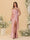 Sheath/Column Spaghetti Straps Sleeveless Floor-Length Ruched Bridesmaid Dresses With Neck Scarf & Split Side