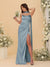 Sheath/Column Spaghetti Straps Sleeveless Floor-Length Ruched Bridesmaid Dresses With Neck Scarf & Split Side