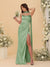 Sheath/Column Spaghetti Straps Sleeveless Floor-Length Ruched Bridesmaid Dresses With Neck Scarf & Split Side