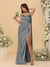 Sheath/Column Spaghetti Straps Sleeveless Floor-Length Ruched Bridesmaid Dresses With Neck Scarf & Split Side