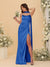 Sheath/Column Spaghetti Straps Sleeveless Floor-Length Ruched Bridesmaid Dresses With Neck Scarf & Split Side