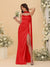 Sheath/Column Spaghetti Straps Sleeveless Floor-Length Ruched Bridesmaid Dresses With Neck Scarf & Split Side
