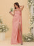 Sheath/Column Spaghetti Straps Sleeveless Floor-Length Ruched Bridesmaid Dresses With Neck Scarf & Split Side